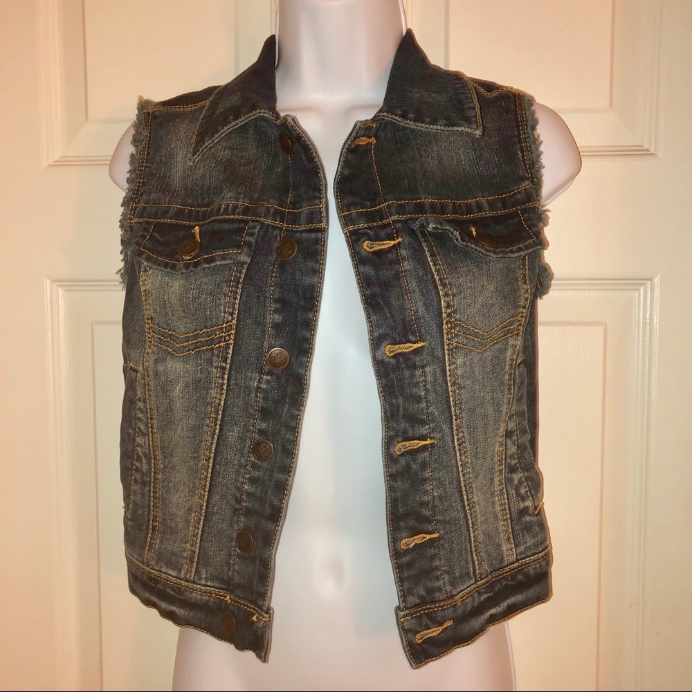 American Rag Sleeveless Denim Jean Vest (XS)